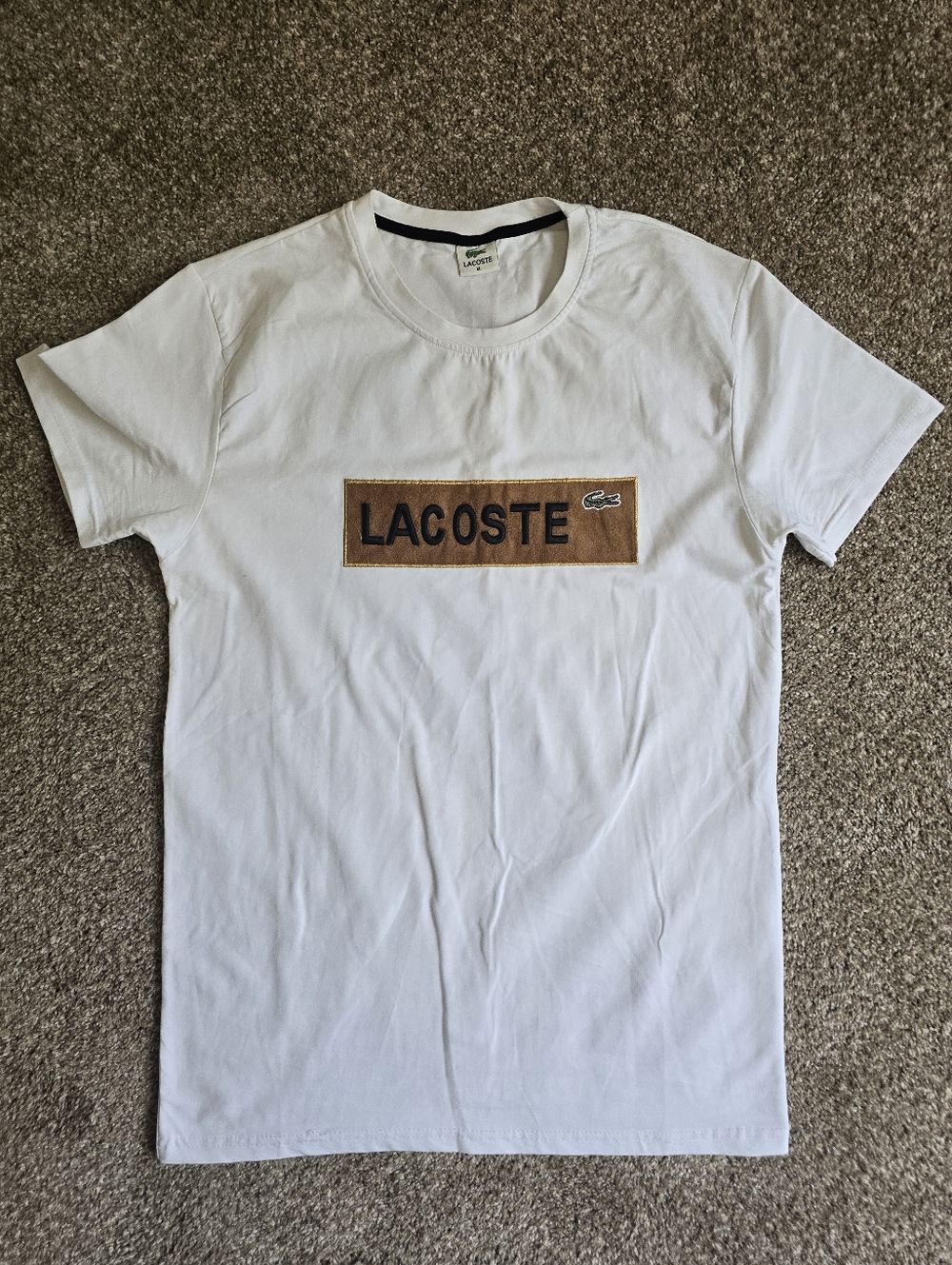 Lacoste White Logo Patch T-Shirt